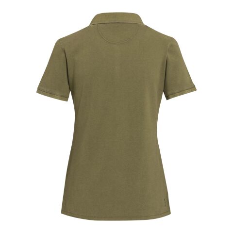 Calgary Poloshirt für Damen im Washed Look, 200 g/m2 Standard | Forest Green2 | XL | ohne Werbeanbringung | Nicht verfügbar | Nicht verfügbar | Nicht verfügbar