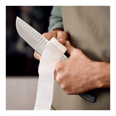 Victorinox Swiss Classic Santokumesser schwarz | Ätzung auf Klinge