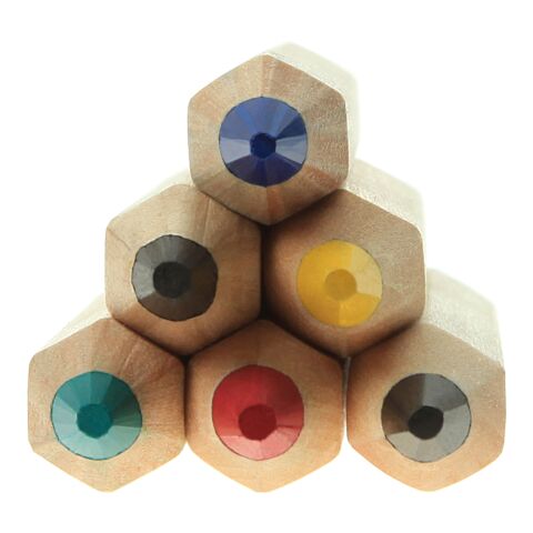 JUMBO Buntstifte, 6er Set, inklusive Rundumdruck ohne Werbeanbringung