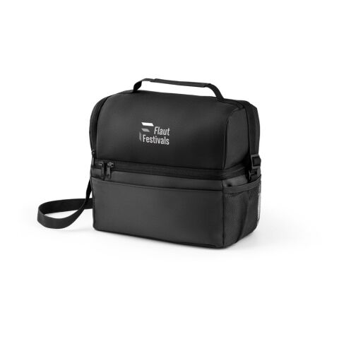ZIPPERS COOLER. Kühltasche mit 8'5l Volumen aus 300D und 840D Jacquard Schwarz | ohne Werbeanbringung | Nicht verfügbar | Nicht verfügbar | Nicht verfügbar
