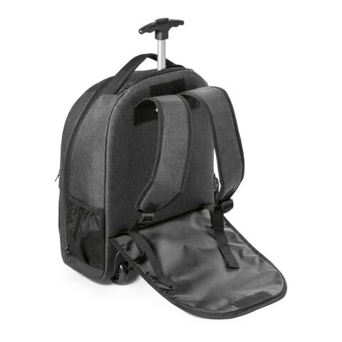 EINDHOVEN. Trolley-Rucksack für Laptop 15.6'' aus 600D Polyester Dunkelgrau | ohne Werbeanbringung | Nicht verfügbar | Nicht verfügbar | Nicht verfügbar