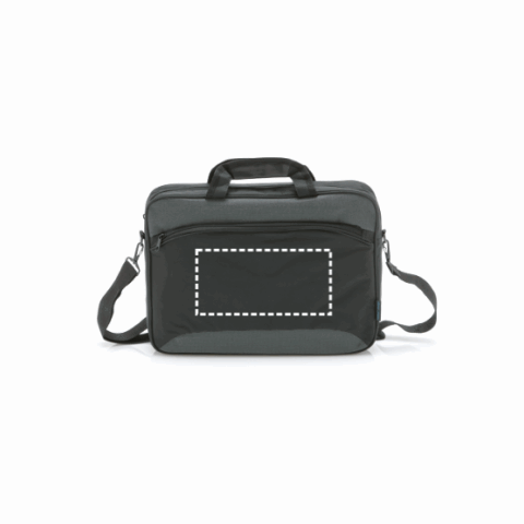 SANTANA. Laptop Aktentasche 15.6'' aus 600D 2Tone und 300D polyester Grau | ohne Werbeanbringung | Nicht verfügbar | Nicht verfügbar | Nicht verfügbar