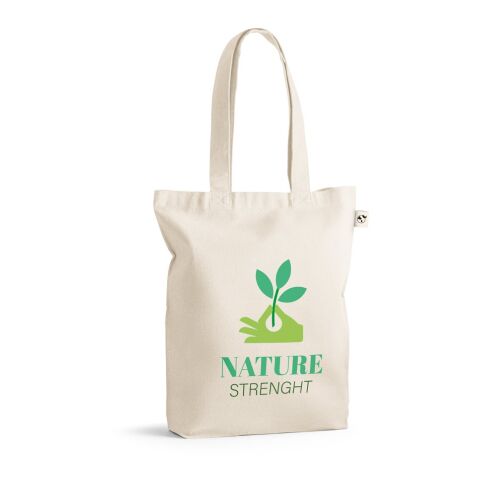 GIRONA. TraTragetasche aus Baumwolle (50%), recycelter Baumwolle (30%) und polyester (20% rPET) (220 g/ m²) Naturhell | ohne Werbeanbringung | Nicht verfügbar | Nicht verfügbar | Nicht verfügbar