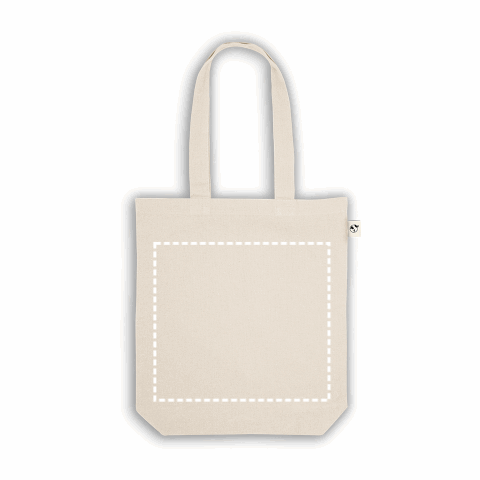 GIRONA. TraTragetasche aus Baumwolle (50%), recycelter Baumwolle (30%) und polyester (20% rPET) (220 g/ m²) Naturhell | ohne Werbeanbringung | Nicht verfügbar | Nicht verfügbar | Nicht verfügbar