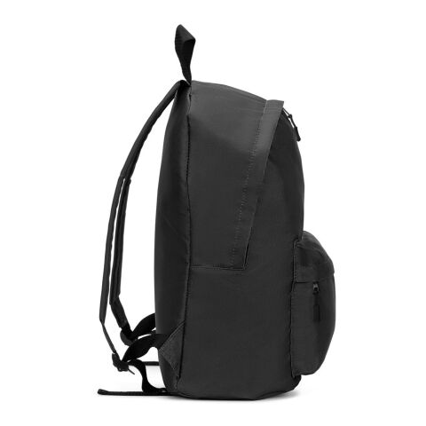 ROSARIO. Klassischer Rucksack mit zeitlosem Design aus recyceltem 600D Polyester schwarz | ohne Werbeanbringung | Nicht verfügbar | Nicht verfügbar | Nicht verfügbar
