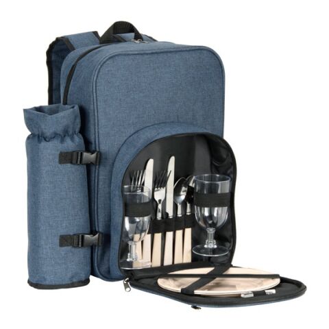 WHITSUNDAY. Picknick-Kühlrucksack aus 600D, recyceltem Polyester, mit hoher Dichte Blau | ohne Werbeanbringung