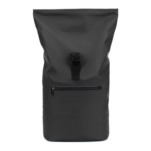 PORTLAND. Roll-Top-Rucksack aus PU mit Laptopfach, 16“ schwarz | ohne Werbeanbringung | Nicht verfügbar | Nicht verfügbar | Nicht verfügbar