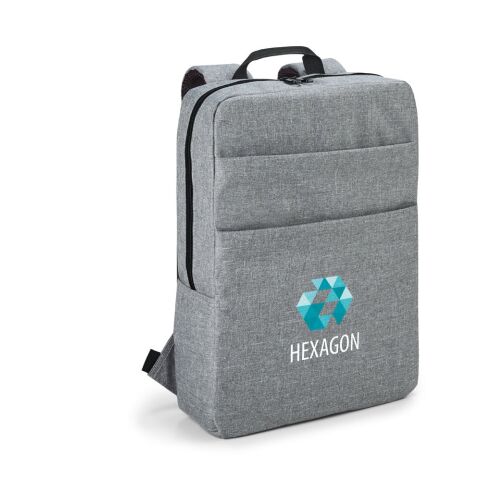 GRAPHS BPACK. Laptop Rucksack aus 600D Polyester mit gefüttertem 15'6" Hellgrau | ohne Werbeanbringung | Nicht verfügbar | Nicht verfügbar | Nicht verfügbar