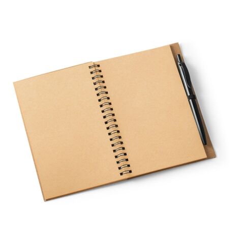 VICENTE. B6-Notizbuch aus Kork und Recyceltes Polyester (100% rPET) mit Kugelschreiber schwarz | ohne Werbeanbringung | Nicht verfügbar | Nicht verfügbar | Nicht verfügbar