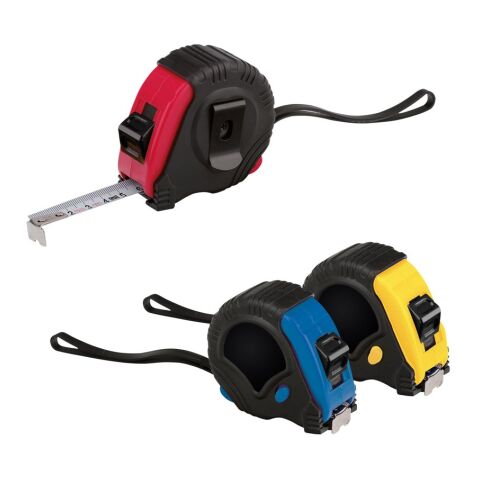 GULIVER V. Maßband 5m aus ABS Rot | ohne Werbeanbringung