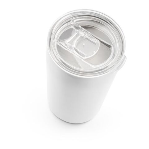 SLIDER. Reisebecher (Sublimation) aus Edelstahl 380 ml Weiß | ohne Werbeanbringung | Nicht verfügbar | Nicht verfügbar | Nicht verfügbar