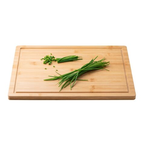 MARJORAM. Schneidebrett aus Bambus Beige | ohne Werbeanbringung