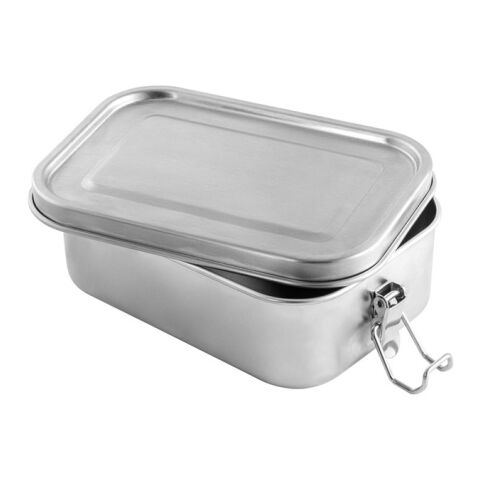 ALLSPICE. Lunchbox. Robuste luftdichte Box aus (90% recyceltem) 750 mL Silber | ohne Werbeanbringung