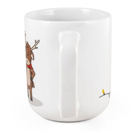 REINDEER. Becher mit Weihnachtsdruck 330 ml Weiß | ohne Werbeanbringung | Nicht verfügbar | Nicht verfügbar | Nicht verfügbar