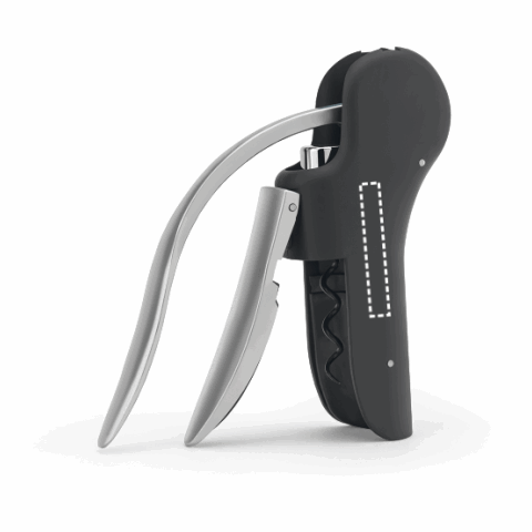 LAGREIN. Korkenzieher aus ABS und Zink mit automatischem Hebel für das leichtere Öffnen schwarz | ohne Werbeanbringung | Nicht verfügbar | Nicht verfügbar | Nicht verfügbar