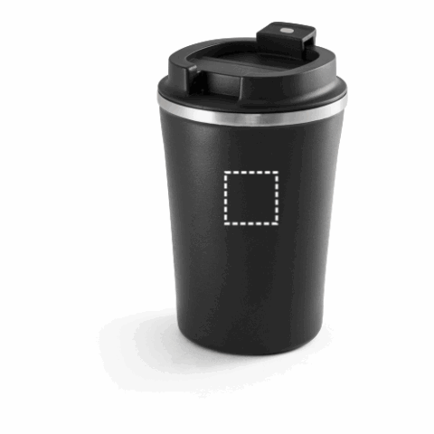 PHELPS CERAMIC. Reisebecher aus Edelstahl mit Keramikbeschichtung innen 470ml Schwarz | ohne Werbeanbringung | Nicht verfügbar | Nicht verfügbar | Nicht verfügbar