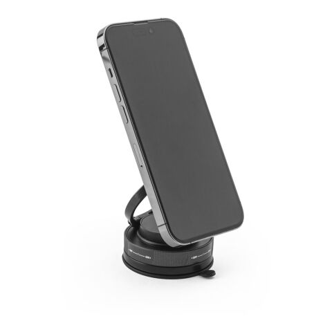 KEPLER. Magnetischer Handyhalter mit Vakuum-Befestigungssystem für glatte und unebene Oberflächen (360°-Drehung) schwarz | ohne Werbeanbringung | Nicht verfügbar | Nicht verfügbar | Nicht verfügbar