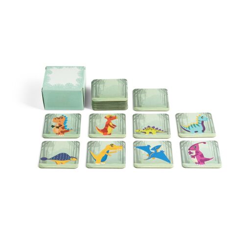 TRICERATOPS. Memory-Spiel mit 20 Teilen Hellgrün | ohne Werbeanbringung | Nicht verfügbar | Nicht verfügbar | Nicht verfügbar