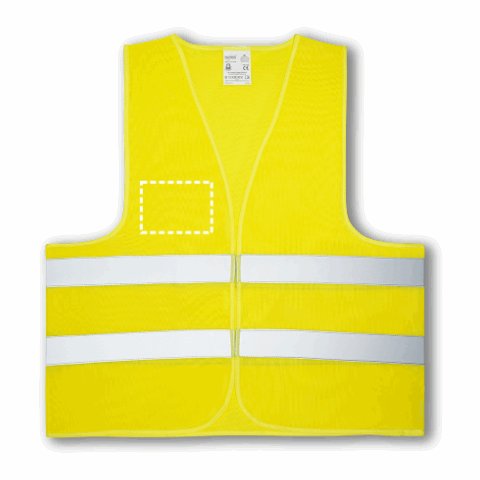 YELLOWSTONE. Reflektorweste aus 100% Polyester Gelb | ohne Werbeanbringung | Nicht verfügbar | Nicht verfügbar | Nicht verfügbar