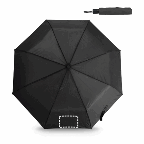 TOMAS. Taschenschirm aus 190T Pongé mit automatischer Öffnung schwarz | ohne Werbeanbringung | Nicht verfügbar | Nicht verfügbar | Nicht verfügbar
