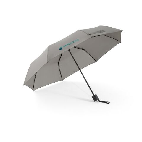 AIDEN. Regenschirm 21", aus recyceltem Polyester (100% rPET) Pongee 190T, in 3 Teile faltbar Schwarz | ohne Werbeanbringung | Nicht verfügbar | Nicht verfügbar | Nicht verfügbar