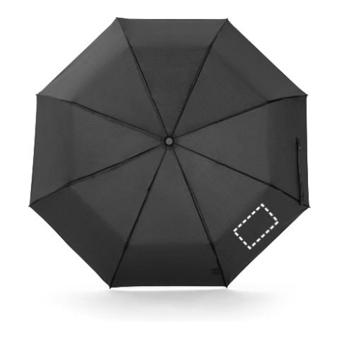 AIDEN. Regenschirm 21", aus recyceltem Polyester (100% rPET) Pongee 190T, in 3 Teile faltbar schwarz | ohne Werbeanbringung | Nicht verfügbar | Nicht verfügbar | Nicht verfügbar