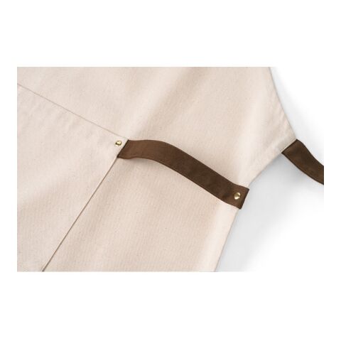 HOLM. Schürze aus 100% Canvas-Baumwolle (320 g/m²) mit Metalldetails Naturhell | ohne Werbeanbringung | Nicht verfügbar | Nicht verfügbar | Nicht verfügbar