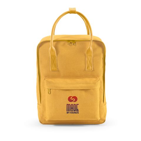 Stockholm 18L Rucksack aus recy.Baumwolle 450gsm. rPET-Tragegriffe Dunkelgelb | ohne Werbeanbringung | Nicht verfügbar | Nicht verfügbar | Nicht verfügbar