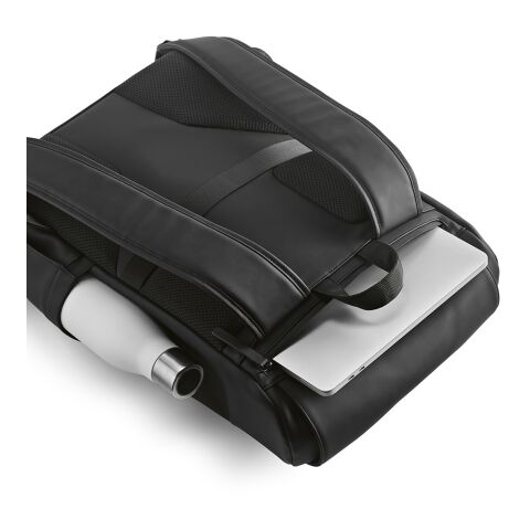 Lisbon 20L Rucksack aus rPU. Laptops bis 15.6" Schwarz | ohne Werbeanbringung | Nicht verfügbar | Nicht verfügbar | Nicht verfügbar