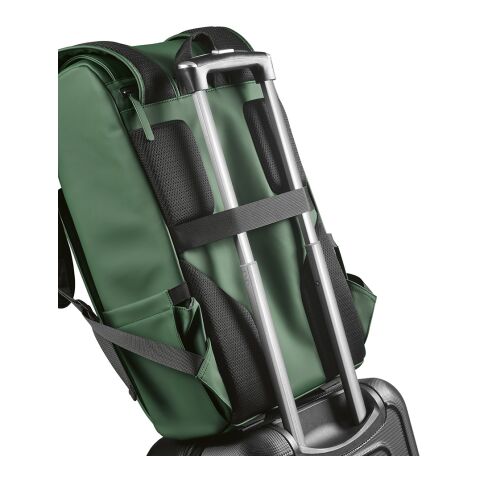 Lisbon 20L Rucksack aus rPU. Laptops bis 15.6" Grün | ohne Werbeanbringung | Nicht verfügbar | Nicht verfügbar | Nicht verfügbar