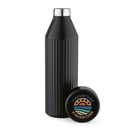 Timeos Trinkflasche aus recy.Edelstahl, 690 ml. Mit LED-Erinnerung Schwarz | ohne Werbeanbringung | Nicht verfügbar | Nicht verfügbar | Nicht verfügbar