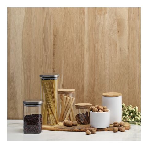 Magritte 1000 Behälter aus Borosilikatglas, 1015 ml. Mit Korkdeckel Durchsichtig | ohne Werbeanbringung | Nicht verfügbar | Nicht verfügbar | Nicht verfügbar