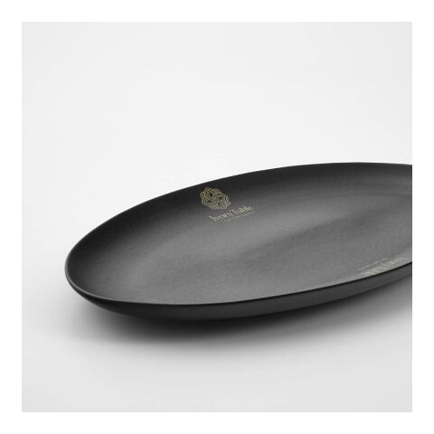 Miro Keramik-Servierplatte. Mattes Finish. Hergestellt in Portugal Schwarz