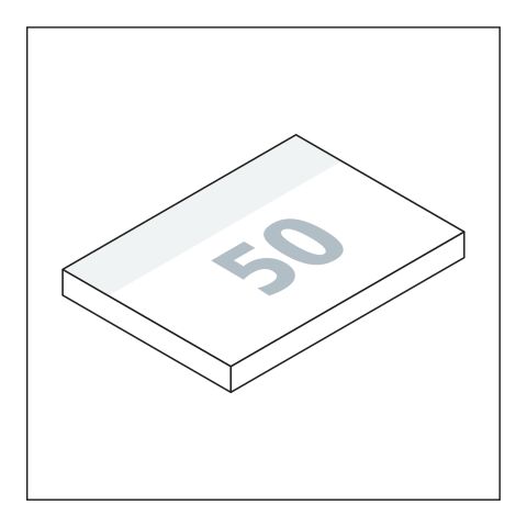 Haftnotizblock Basic 100 × 72 mm Format mittelgroß 100 × 72 mm | ohne Werbeanbringung | 50.0