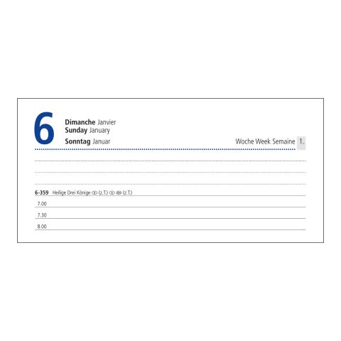 Tageskalender Manager Monatsregister Mo.–So. je 1 Seite Kunstleder-Hardcover Anthrazit | DIN A5 | ohne Werbeanbringung | Silberprägung inkl.