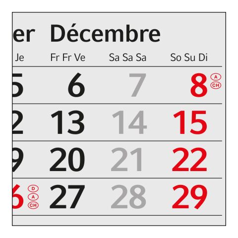 Tischkalender Mini 3 Karton-Dachaufsteller Hellgrau | 95 × 198 mm | Nicht verfügbar | Nicht verfügbar | Nicht verfügbar
