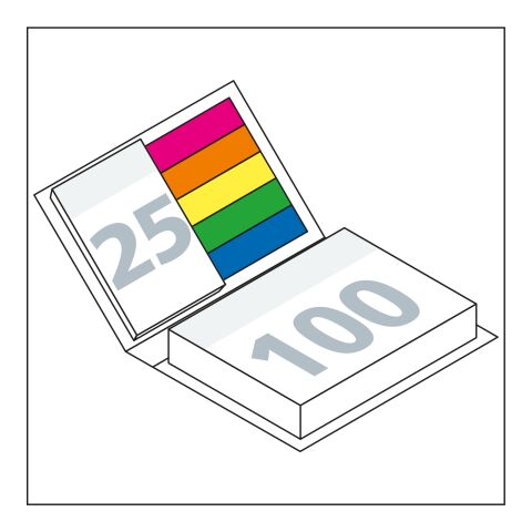 Haftnotiz-Set Hardcover Paris 100/25 Haftzettel 105 × 78 mm | Nicht verfügbar | Nicht verfügbar | Nicht verfügbar | Nicht verfügbar | ohne Werbeanbringung | weiß | matt