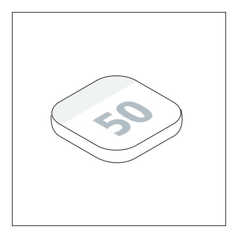 Haftnotizblock Plus Round Ecken abgerundet 4C-Quality