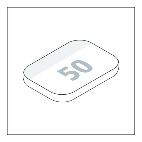 Haftnotizblock Plus Round Ecken abgerundet 94 × 66 mm | ohne Werbeanbringung