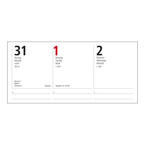 Wochenkalender Prestige A5 Kunstleder-Hardcover robust marineblau | Goldprägung inkl.