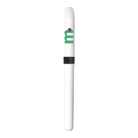 BIC® Mark-it Permanent Marker weiß-schwarz | 1-farbiger Siebdruck | Kappe-gegenüber vom Clip | 15.00 mm x 25.00 mm