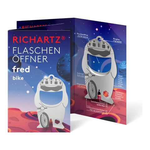 RICHARTZ® Flaschenöffner Fred Bike silber | ohne Werbeanbringung | ohne Werbeanbringung | ohne Werbeanbringung