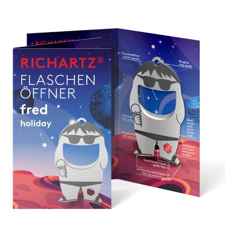 RICHARTZ® Flaschenöffner Fred Holiday silber | ohne Werbeanbringung | ohne Werbeanbringung | ohne Werbeanbringung