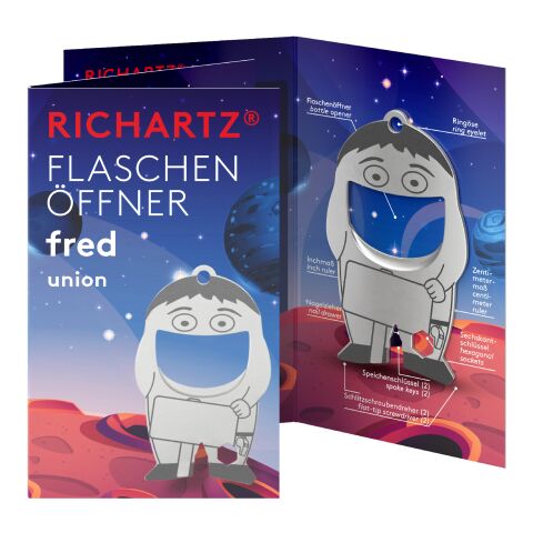 RICHARTZ® Flaschenöffner Fred Union silber | ohne Werbeanbringung | ohne Werbeanbringung | ohne Werbeanbringung