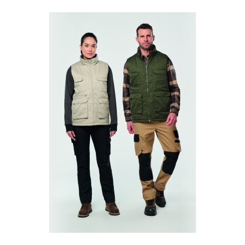 Gefütterte Unisex-Weste aus Baumwoll-Polyester-Mischgewebe, 430 g/m² schwarz | XL | Nicht verfügbar | Nicht verfügbar | Nicht verfügbar