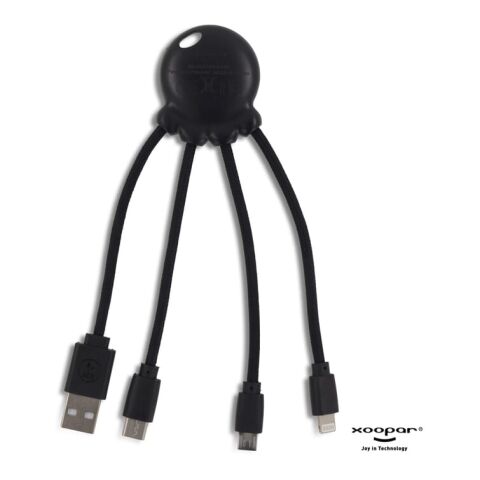 2087 | Xoopar Octopus Charging cable Schwarz | ohne Werbeanbringung | Nicht verfügbar | Nicht verfügbar | Nicht verfügbar