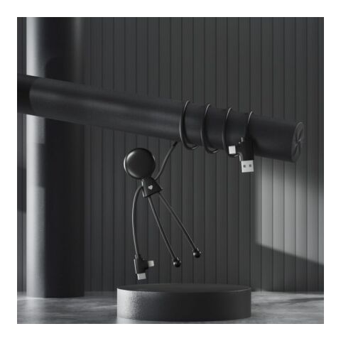 2089 | Xoopar Mr. Bio Long Power Delivery Cable with data transfer Schwarz