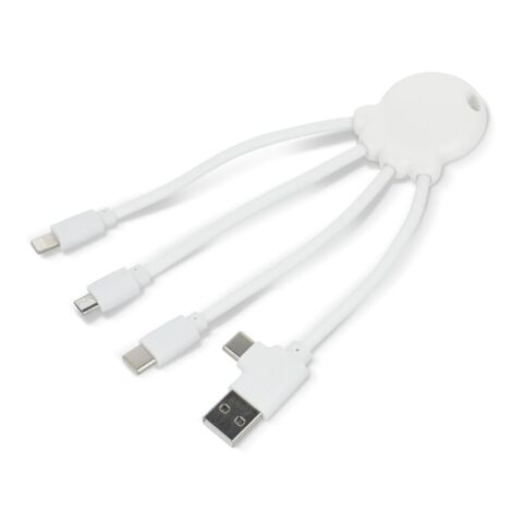 4009| Xoopar Eco Octopus Ladekabel Weiss | ohne Werbeanbringung | Nicht verfügbar | Nicht verfügbar