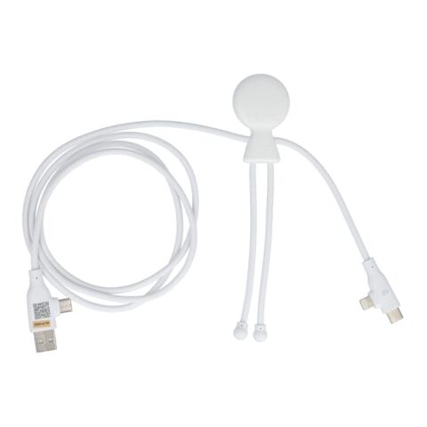 Xoopar Mr. Bio Lang 60W PD Multi-Ladekabel 1.2 Meter Weiss | ohne Werbeanbringung | Nicht verfügbar | Nicht verfügbar