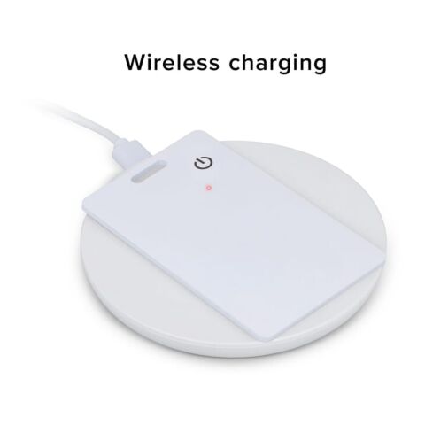 Xoopar ICE-Card Ultradünne Tracker-Karte wiederaufladbar Weiss